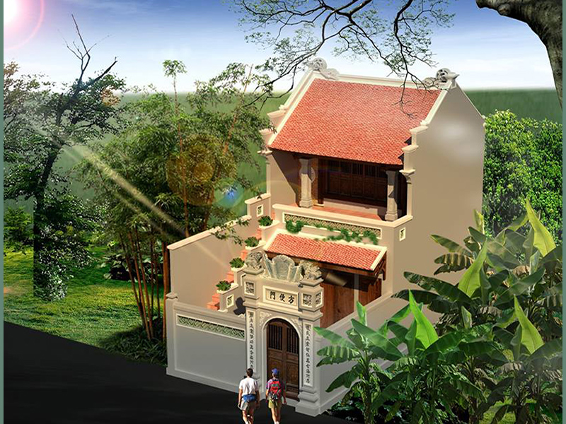 Mẫu nhà thờ họ 2 tầng